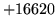 $ +16620$