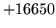 $ +16650$