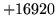 $ +16920$