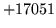 $ +17051$