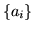 $ \{a_i \}$