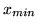 $ x_{min}$