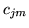 $ c_{jm}$