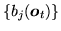 $ \{b_{j}({\mbox{\boldmath $o$}}_t)\}$