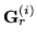 $ {\bf G}^{(i)}_r$
