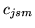 $ c_{jsm}$