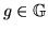 $ g \in \mathbb{G}$