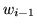 $ w_{i-1}$