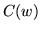 $ C(w)$