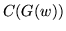 $ C(G(w))$