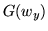 $ G(w_y)$