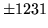 $ \pm 1231$