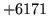$ +6171$