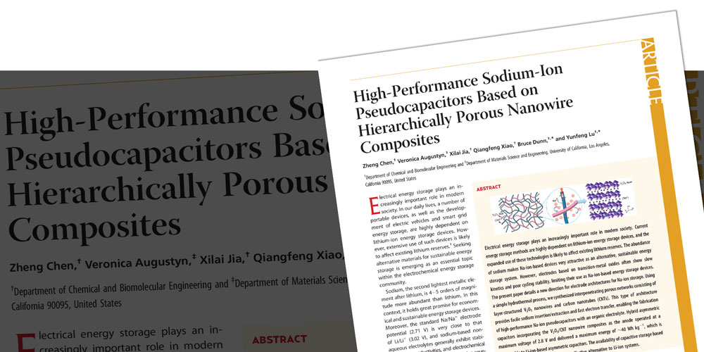 High-Performance Sodium-Ion Pseudocapacitors Based on Hierarchically Porous Nanowire Composites