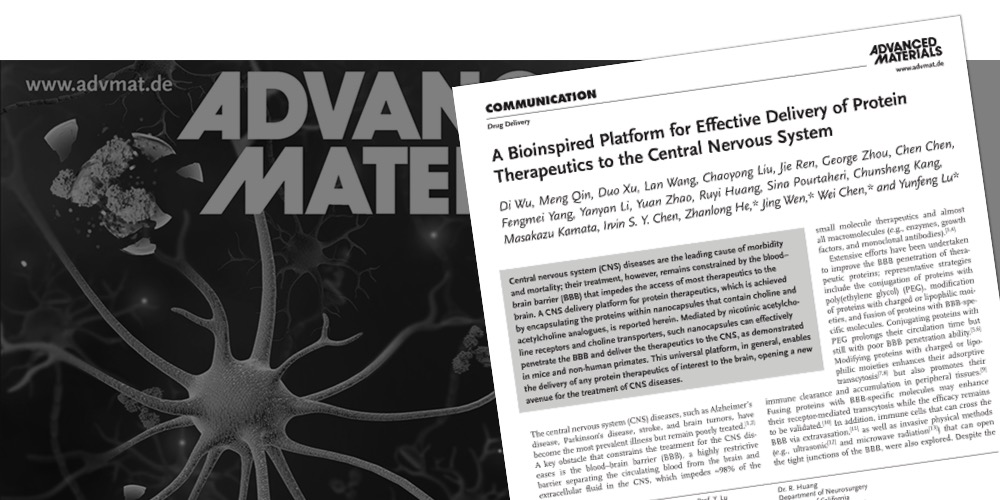 A Bioinspired Platform for Effective Delivery of Protein Therapeutics to the Central Nervous System